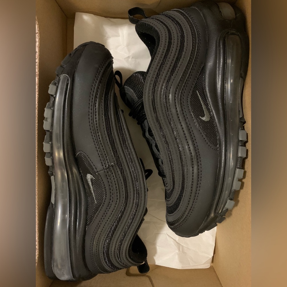 Womens Nike Air Max 97 Black/Dark-Grey - Womens Size 7
